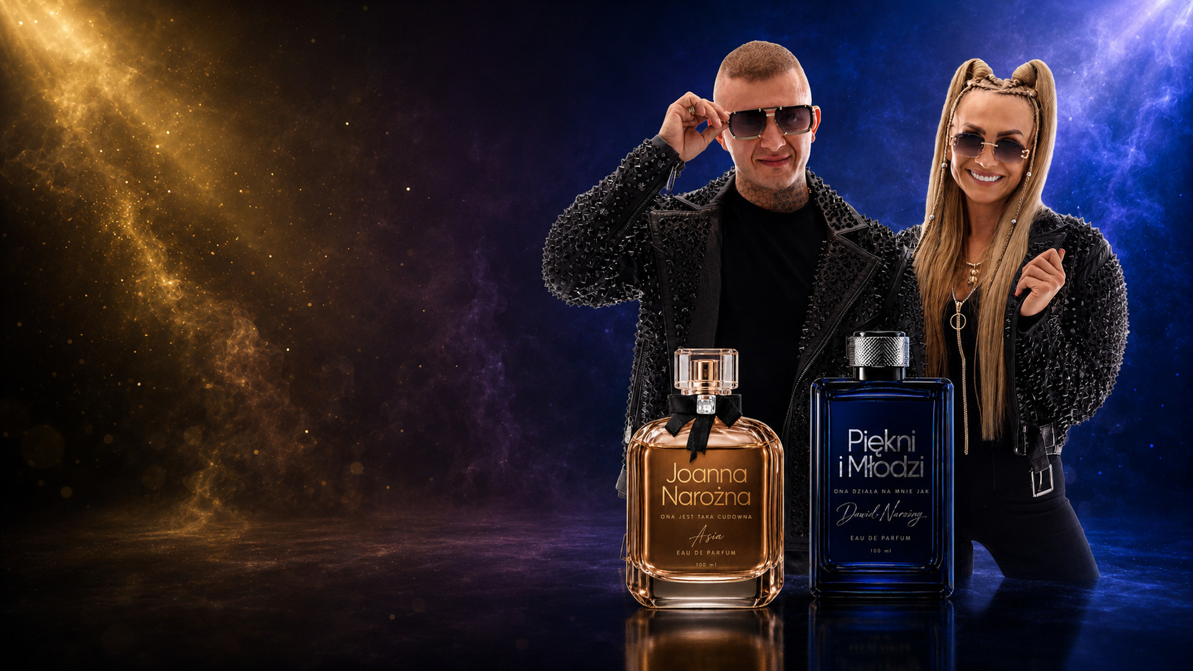 Joanna i Dawid oraz kolekcja perfum — materiał tymczasowy